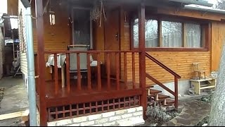 Обзор моей террасы беседки при входе в дачный дом Дачный мастер на все руки