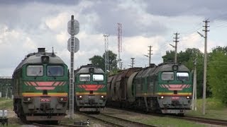 Тепловозы 2М62М, железная дорога / Diesel locomotives class 2M62M, railways
