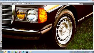 Drawing Mercedes-Benz W123
