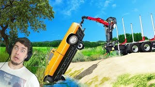 ВЫТАЩИЛИ СТАРЫЙ ПИКАП ИЗ БОЛОТА - СТРОИМ ФЕРМУ в FARMING SIMULATOR 2019