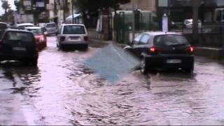 MALTEMPO:ZONA FLEGREA TUTTA ALLAGATA.BACOLI,FUSARO TORREGAVETA.