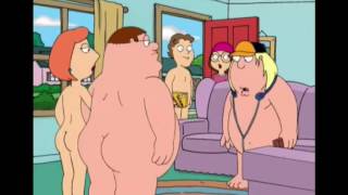Family Guy - Lois and Peter play a board game nude