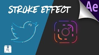 How to Create Icon Stroke Effect - After Effects 2018