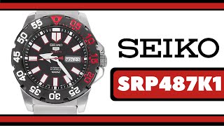 SEIKO 5 Sports SRP487K1 "Baby Monster" Automatic Watch Black Dial
