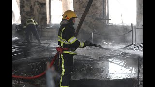Ce a rămas, după incendiu, din fabrica din Otovasca, Chișinău