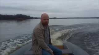 Лодка РИБ WinBoat 390 со стационаром. Первые испытания.