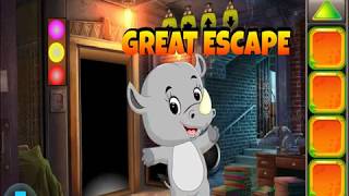 Little Rhinoceros Rescue by G4K WALKTHROUGH