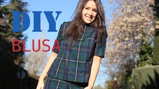 DIY Costura: cómo hacer blusa de cuadros (patrones gratis)