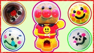 アンパンマン運動会7話 アニメおもちゃ ペロペロチョコをかけて ガチャポンから誰が出るかな？ 障害物競走 がんばれコロロン capsule toy *SUN SUN KIDS TV*