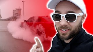 HELLCAT DOES AN EPIC BURNOUT DURING A PHOTOSHOOT!