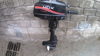 Обзор HDX 3.6 + Гребная лодка с навесным транцем.