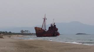 ghitio greece/ "Dimitrios" Shipwreck /Ναυάγιο "Δημήτριος" אוניית דימטריוס הטרופה בפלופונסוס יוון