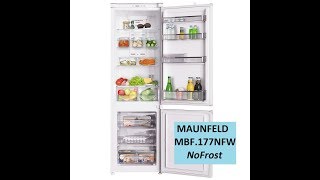 ▶️Холодильник встраиваемый двухкамерный с системой NoFrost MAUNFELD MBF 177NFW