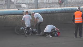 24.08.2018, Кубок пар, 12 заезд,  падение Кайбушева
