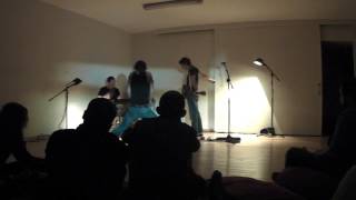 extrait impro/dance/music/noise: cie Marie Lenfant @ Espace Darja, Casablanca, Morocco 20/03/2014