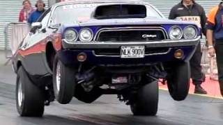 Dodge Challenger Slo mo Wheelie 1