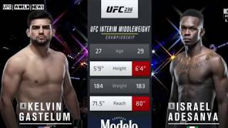 #UFC236: Исраэль Адесанья VS Келвин Гастелум  (Полный бой)
