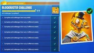 NEW "BLOCKBUSTER" SKIN REVEALED in Fortnite! - ALL BLOCKBUSTER CHALLENGES! (Fortnite Battle Royale)