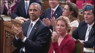 President Obama Addresses Canadian Parliament 6/29/16 FULL SPEECH