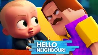 Minecraft - BOSS BABY GETS TAKEN BY HELLO NEIGHBOUR!