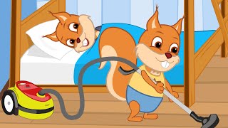 Famille d'Écureuil - Maman N'autorise Pas la Tablette Vidéos Animé 2020 en Français 13+