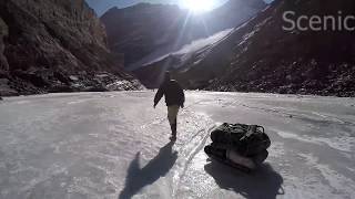 Frozen River Trek | Trek the Himalaya | Chadar Trek gopro | World most dangerous trek