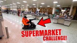 *FULL SPEED* CRAZY KART IN A SUPERMARKET!