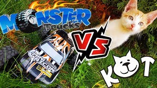 Кто быстрее Кот или Монстр Трак , Фиксик охотится на Monster Truck