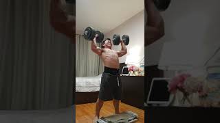 덤벨 숄더 프레스 95kg+85kg