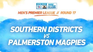 Southern Districts vs Palmerston: Round 17 - Men's Premier League: 2019-20 TIO NTFL