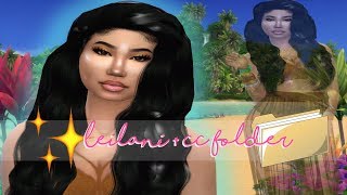 The Sims 4 CAS|| Leilani of Sulani + CC Folder