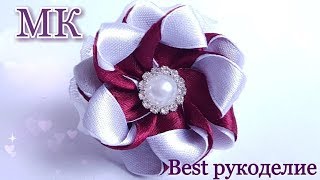 Мастер-класс. Цветочки канзаши /резиночки для самых маленьких ( из ленты 1,2 см)