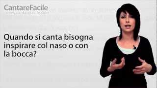 Quando si canta bisogna inspirare con naso o bocca? - Domande sul Canto #19