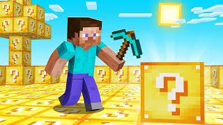 MINECRAFT But Everything is Lucky Blocks (Unlucky)