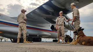 Прибытие российской команды в Алжир для участия в конкурсе «Верный друг»