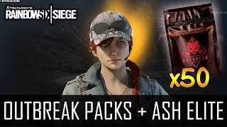 Rainbow Six: Siege "50x OUTBREAK + ASH ELITE SKIN!" - Alle Packs geöffnet! (German/Deutsch)