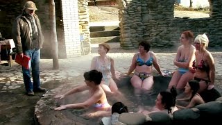 Вот так мы парились в чанах с минеральной водой в Карпатах. Vats in the village Lumshory