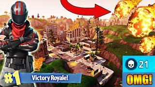 TILTED TOWERS GETTING DESTROYED TONIGHT?! 21 KILL VICTORY ROYALE! (Fortnite Battle Royale)