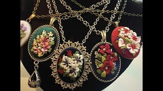 ВЫШИТАЯ  МИНИАТЮРА ✨ Вышитые  ЛЕНТАМИ броши от самых именитых мастериц✨