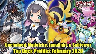 Unchained, Madolche, Lunalight, & Subterror - Yu-Gi-Oh! Top Deck Profiles February 2020