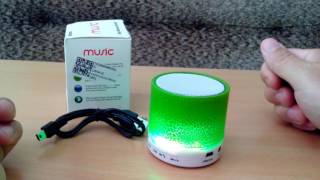 LED Bluetooth колонка  из Китая с AliExpress Обзор LED блютуз колонки  Mp3 Bluetooth FM радио