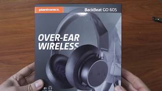 Plantronics BackBeat GO 605 Kablosuz + Kablolu Kulaklık Siyah Kutu Açılımı