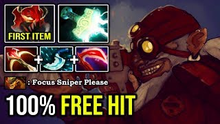 HOW TO SOLO MID SNIPER IN 2020 with Dagger 100% Free Hit Deleted Tanky Bristleback 7.24 DotA 2