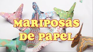 Mariposas de Papel Estampado - Manualidad