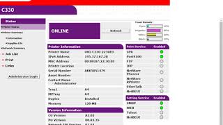 How to reset OKI C330 by the OKI Printer Resetter