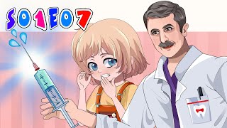 Внучки Бабушки аниме про то как Кате делают укол от бешенства, Доктор рассказывает про уколы мультик