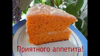 Пышный бисквит в мультиварке/Оранжевый бисквит/Готовим вместе с сыном/Ребенок готовит