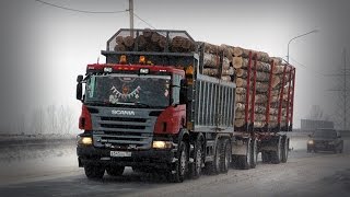 ЛЕСОВОЗЫ ПО БЕЗДОРОЖЬЮ ВОДИТЕЛИ ОТ БОГА ЗА РУЛЁМ