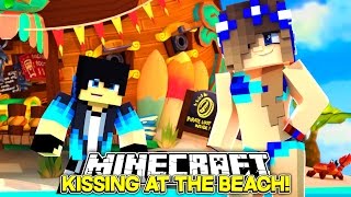 Minecraft Little Carly-KISSING BOYS ON THE BEACH!!