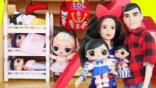 LOL Surprise Fanime Family ! New Bunk Beds in Dolls Doll house